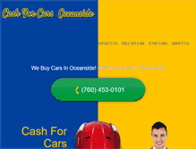 Tablet Screenshot of cashforcarsoceanside.com